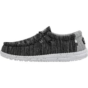 imageHey Dude Mens Wally Stretch  Mens Loafers  Comfortable ampamp LightWeightMeteorite