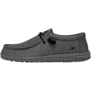imageHey Dude Mens Wally Stretch  Mens Loafers  Comfortable ampamp LightWeightStretch Steel