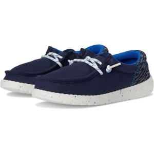 imageHEYDUDE Kids Wally Funk Jersey Jacquard Little Big Kid SlipOnPeacoat BlueMulti
