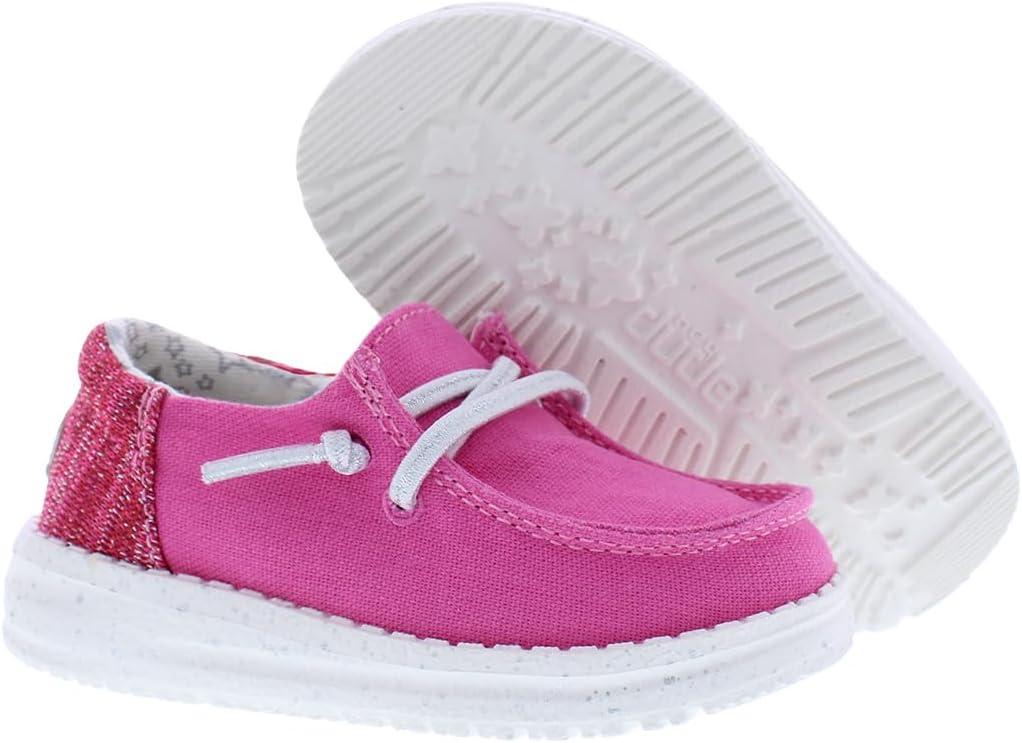 imageHEYDUDE Girls Wendy Stardust Toddler LoaferPlumeria Pink