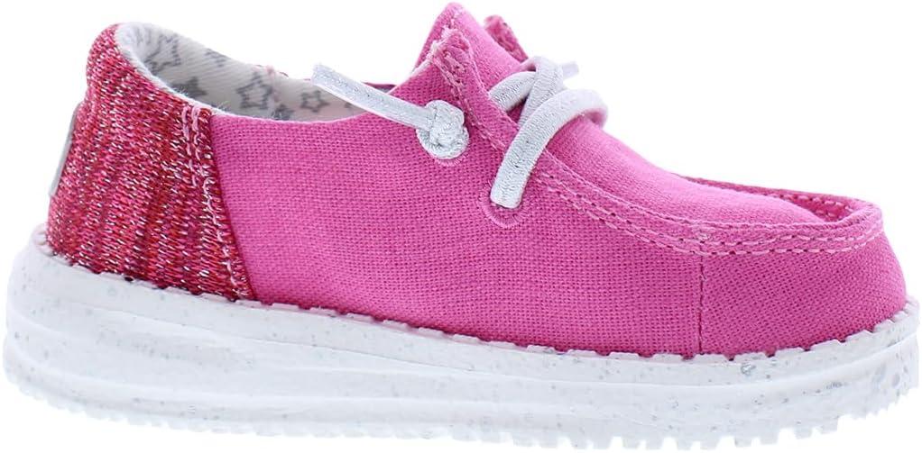 imageHEYDUDE Girls Wendy Stardust Toddler LoaferPlumeria Pink