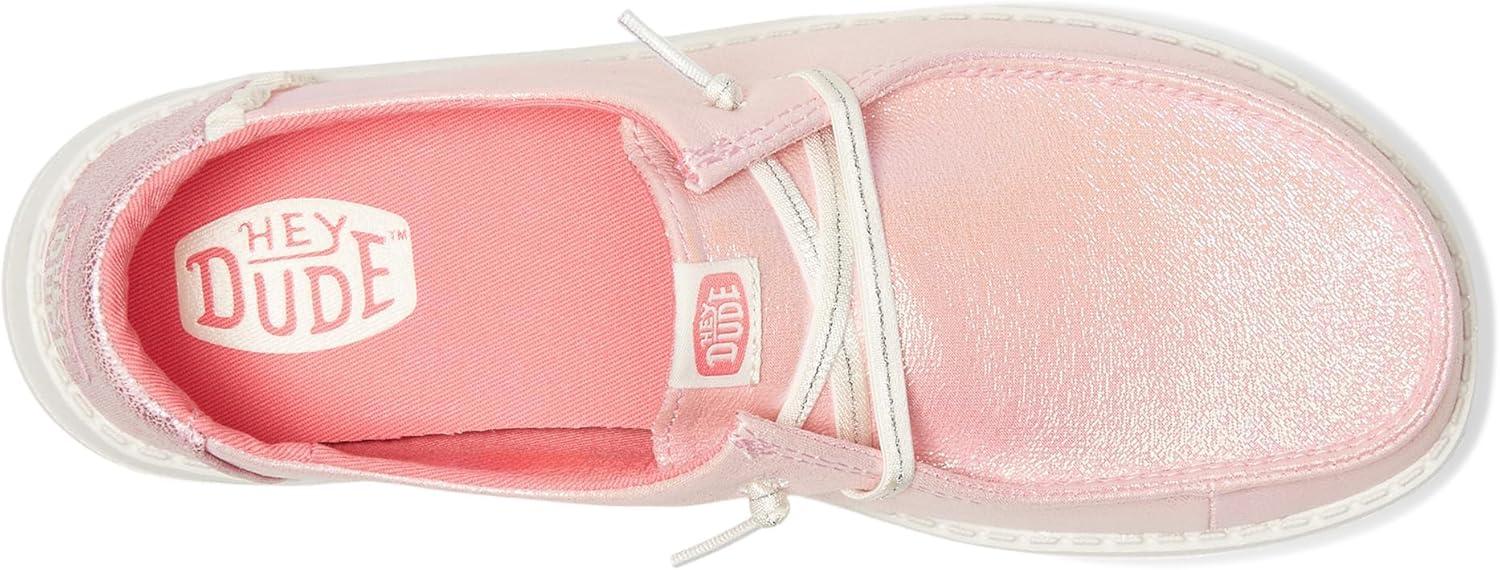 imageHEYDUDE Womens Wendy Dazzling Little Big Kid SlipOnSparkle Pink