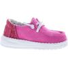 imageHEYDUDE Girls Wendy Stardust Toddler LoaferPlumeria Pink