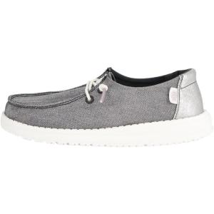 imageHEYDUDE UnisexChild Wendy Sparkle Kids LoaferCharcoal