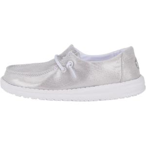imageHEYDUDE UnisexChild Wendy Sparkle Kids LoaferSilver
