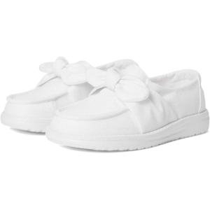 imageHEYDUDE Womens Wendy Bow Stardust Little Big Kid LoaferWhite