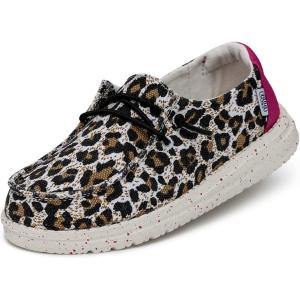 imageHEYDUDE Womens Wendy Canvas Womens Shoes Womens Slipon Loafers Comfortable ampamp LightWeightCheetah