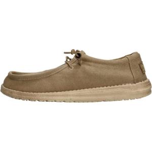 imageHEYDUDE Womens Wendy Canvas Womens Shoes Womens Slipon Loafers Comfortable ampamp LightWeightChestnut