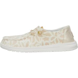 imageHEYDUDE Womens Wendy Canvas Womens Shoes Womens Slipon Loafers Comfortable ampamp LightWeightCream