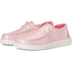 imageHEYDUDE Womens Wendy Dazzling Little Big Kid SlipOnSparkle Pink