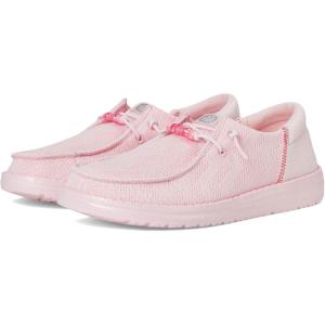 imageHEYDUDE Womens Wendy Funk Shoelry Little Big Kid SlipOnLight Pink