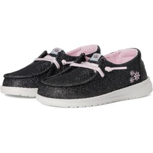 imageHEYDUDE Womens Wendy Shimmer Flower Toddler SlipOnCharcoal
