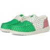 imageHey Dude UnisexChild Wally Little Big Kid LoaferGreenWhiteRed