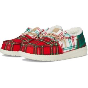 imageHey Dude UnisexChild Wally Little Big Kid LoaferRedWhiteGreen