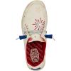 imageHEYDUDE Womens Wendy AmericanaPatriotic LoaferFireworks White