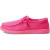 imageHEYDUDE Womens Wendy Canvas Womens Shoes Womens Slipon Loafers Comfortable ampamp LightWeightElectric Pink