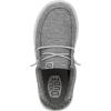 imageHEYDUDE Womens Wendy Canvas Womens Shoes Womens Slipon Loafers Comfortable ampamp LightWeightLight Grey
