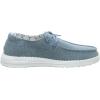 imageHEYDUDE Womens Wendy Canvas Womens Shoes Womens Slipon Loafers Comfortable ampamp LightWeightSparkling Blue Stone