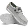 imageHEYDUDE Womens Wendy Canvas Womens Shoes Womens Slipon Loafers Comfortable ampamp LightWeightStar White