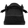 imageHEYDUDE Womens Wendy Canvas Womens Shoes Womens Slipon Loafers Comfortable ampamp LightWeightTotal Black
