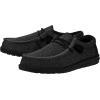 imageHEYDUDE Womens Wendy Canvas Womens Shoes Womens Slipon Loafers Comfortable ampamp LightWeightTotal Black
