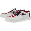 imageHey Dude Wally Patriotic Mens Shoes Slipon Loafers Comfortable ampamp LightWeightAmericana