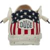 imageHey Dude Wally Patriotic Mens Shoes Slipon Loafers Comfortable ampamp LightWeightOffwhite
