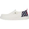 imageHEYDUDE Womens Wendy AmericanaPatriotic LoaferFunk WhiteNavy Blazer