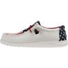 imageHey Dude Wally Patriotic Mens Shoes Slipon Loafers Comfortable ampamp LightWeightAmericana