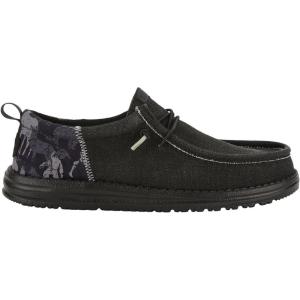 imageHEYDUDE Mens Wally Camo SoxBlack