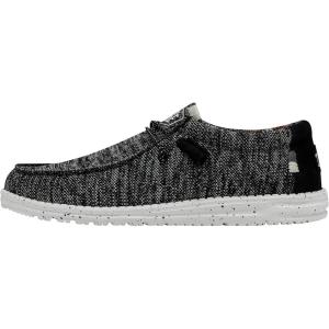imageHEYDUDE Womens Wendy Canvas Womens Shoes Womens Slipon Loafers Comfortable ampamp LightWeightBlackWhite