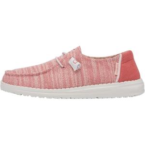 imageHEYDUDE Womens Wendy Canvas Womens Shoes Womens Slipon Loafers Comfortable ampamp LightWeightCoral Pearl
