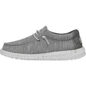 imageHEYDUDE Womens Wendy Canvas Womens Shoes Womens Slipon Loafers Comfortable ampamp LightWeightLight Grey