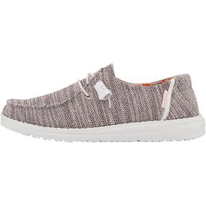 imageHEYDUDE Womens Wendy Canvas Womens Shoes Womens Slipon Loafers Comfortable ampamp LightWeightStretch Peach Bud