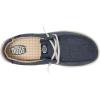 imageHEYDUDE Mens Wally Break Brushed Linen Little Big Kid SlipOnNavy