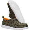 imageHEYDUDE Mens Wally Funk Duck Print SlipOn Loafers  Lightweight Comfortable Casual ShoesDark OliveMulti