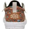 imageHEYDUDE Mens Wally Funk Duck Print SlipOn Loafers  Lightweight Comfortable Casual ShoesWood AshMulti