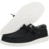 imageHEYDUDE Mens Wally Stretch Canvas Loafers  Comfortable Lightweight SlipOn Shoes for Men  Casual Walking Travel ampamp Everyday ComfortBlackWhite