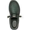 imageHEYDUDE Mens Wally Stretch Canvas Loafers  Comfortable Lightweight SlipOn Shoes for Men  Casual Walking Travel ampamp Everyday ComfortDeep Green