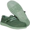 imageHEYDUDE Mens Wally Stretch Canvas Loafers  Comfortable Lightweight SlipOn Shoes for Men  Casual Walking Travel ampamp Everyday ComfortDuck GreenIceberg Green