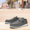imageHEYDUDE Mens Wally Stretch Canvas Loafers  Comfortable Lightweight SlipOn Shoes for Men  Casual Walking Travel ampamp Everyday ComfortIron