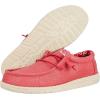 imageHEYDUDE Mens Wally Stretch Canvas Loafers  Comfortable Lightweight SlipOn Shoes for Men  Casual Walking Travel ampamp Everyday ComfortKaranda Red