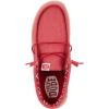 imageHEYDUDE Mens Wally Stretch Canvas Loafers  Comfortable Lightweight SlipOn Shoes for Men  Casual Walking Travel ampamp Everyday ComfortKaranda Red