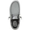 imageHEYDUDE Mens Wally Stretch Canvas Loafers  Comfortable Lightweight SlipOn Shoes for Men  Casual Walking Travel ampamp Everyday ComfortLight Grey