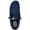 imageHEYDUDE Mens Wally Stretch Canvas Loafers  Comfortable Lightweight SlipOn Shoes for Men  Casual Walking Travel ampamp Everyday ComfortNavy