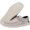 imageHEYDUDE Mens Wally Stretch Canvas Loafers  Comfortable Lightweight SlipOn Shoes for Men  Casual Walking Travel ampamp Everyday ComfortOffwhite