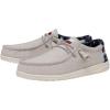 imageHEYDUDE Mens Wally Stretch Canvas Loafers  Comfortable Lightweight SlipOn Shoes for Men  Casual Walking Travel ampamp Everyday ComfortOffwhite