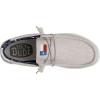 imageHEYDUDE Mens Wally Stretch Canvas Loafers  Comfortable Lightweight SlipOn Shoes for Men  Casual Walking Travel ampamp Everyday ComfortOffwhite