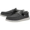 imageHEYDUDE Mens Wally Stretch Canvas Loafers  Comfortable Lightweight SlipOn Shoes for Men  Casual Walking Travel ampamp Everyday ComfortOpal Black