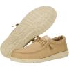 imageHEYDUDE Mens Wally Stretch Canvas Loafers  Comfortable Lightweight SlipOn Shoes for Men  Casual Walking Travel ampamp Everyday ComfortTan